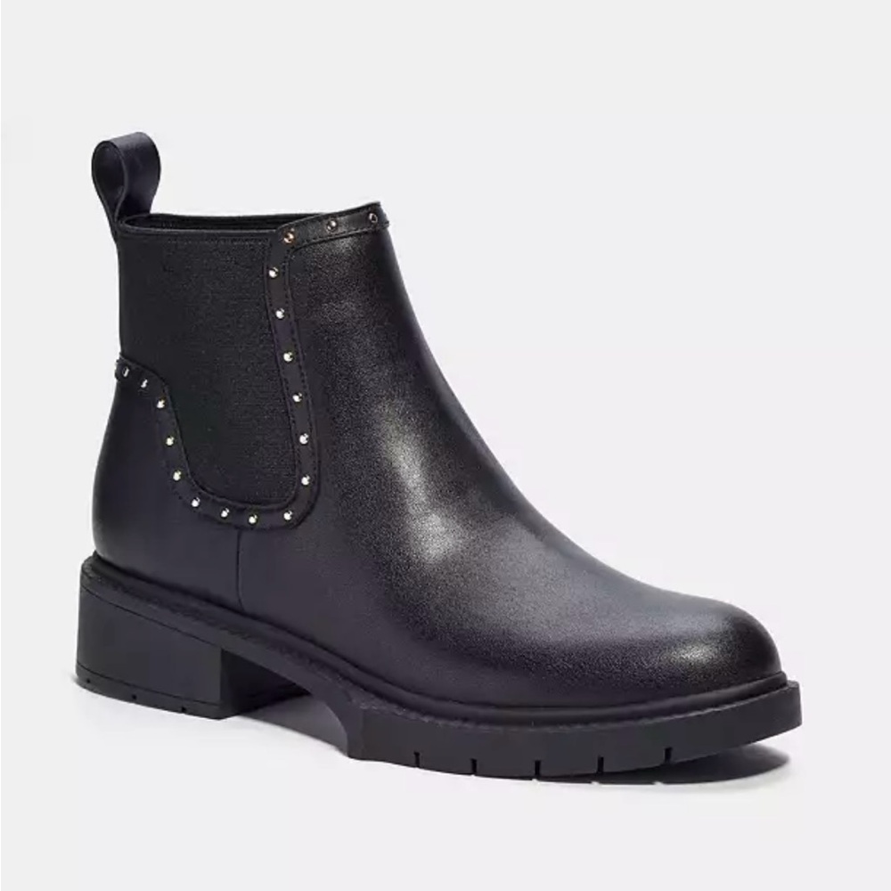 Coach Lory Leather Bootie Black - Picture 4 of 10
